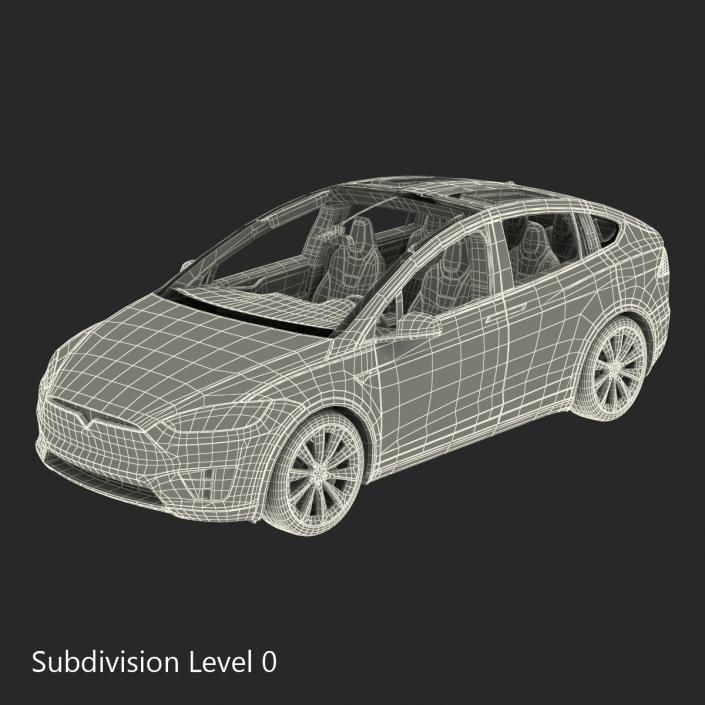 3D Tesla Model X model