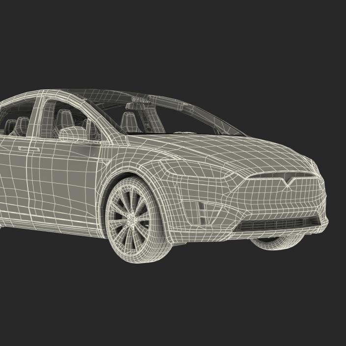 3D Tesla Model X model