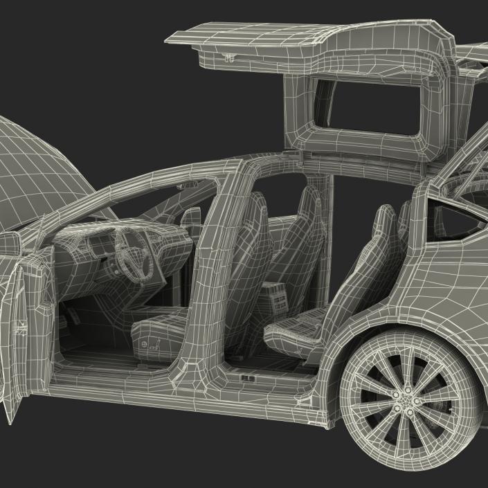 3D Tesla Model X model