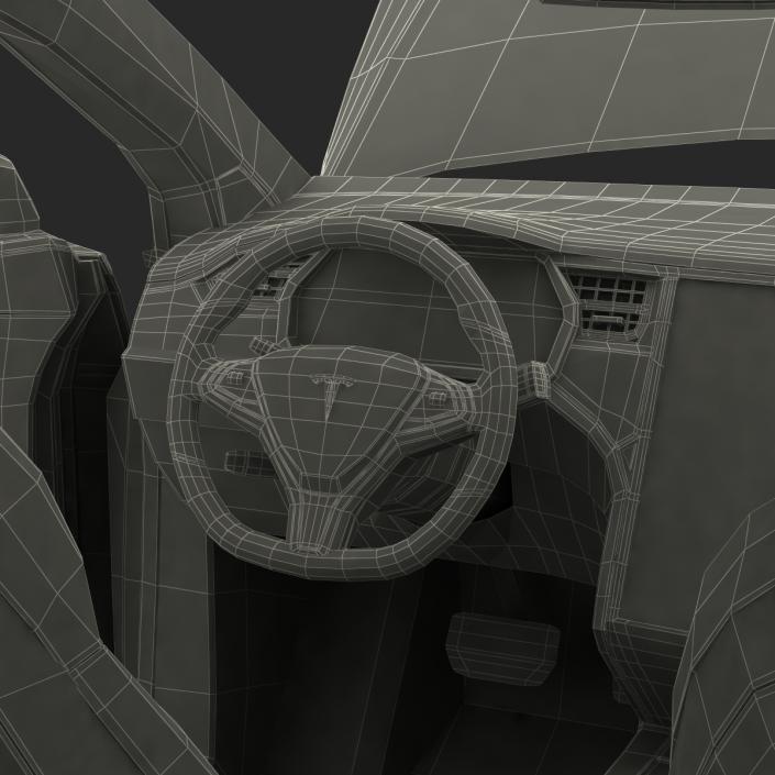 3D Tesla Model X model