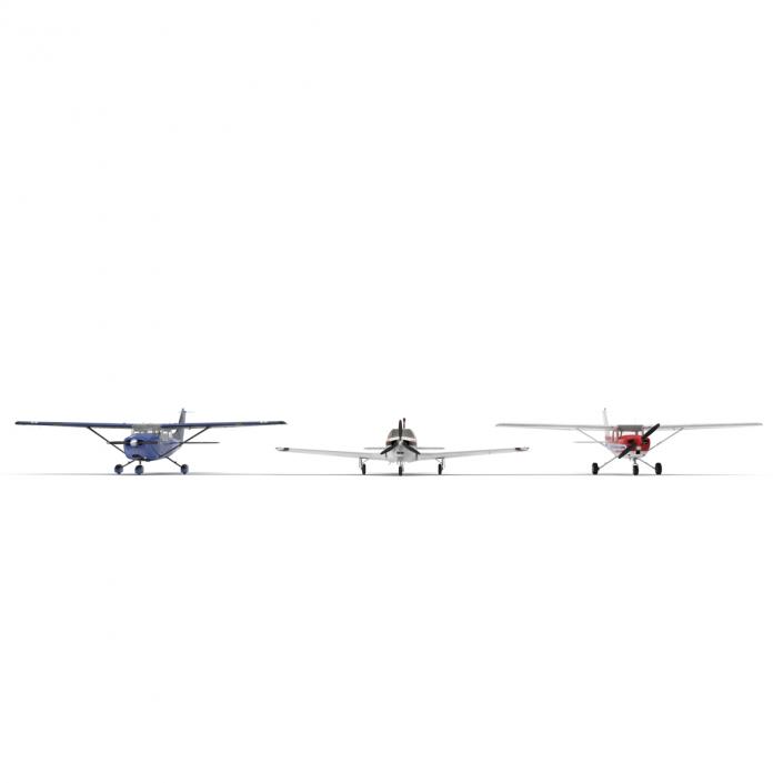 3D model Private Airplanes Collection 2