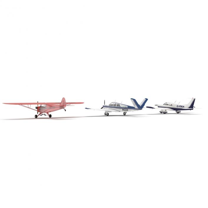 3D model Private Airplanes Collection 2