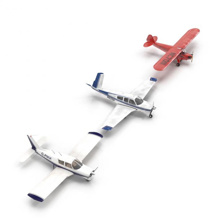 3D model Private Airplanes Collection 2