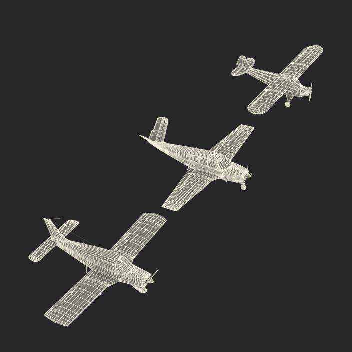 3D model Private Airplanes Collection 2