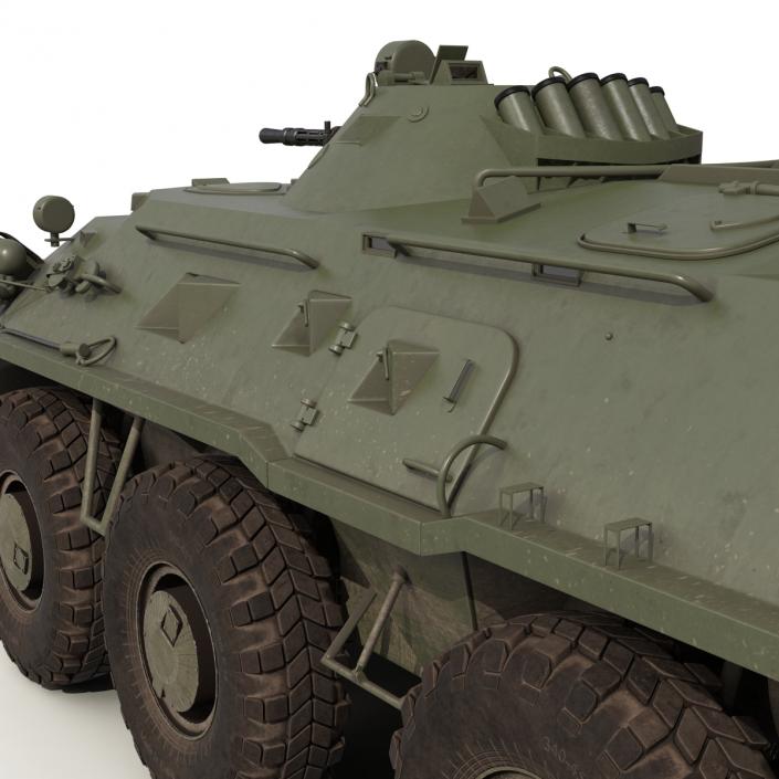 Amphibious Armoured Personnel Carrier BTR-80 3D model