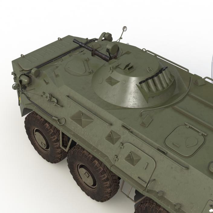 Amphibious Armoured Personnel Carrier BTR-80 3D model