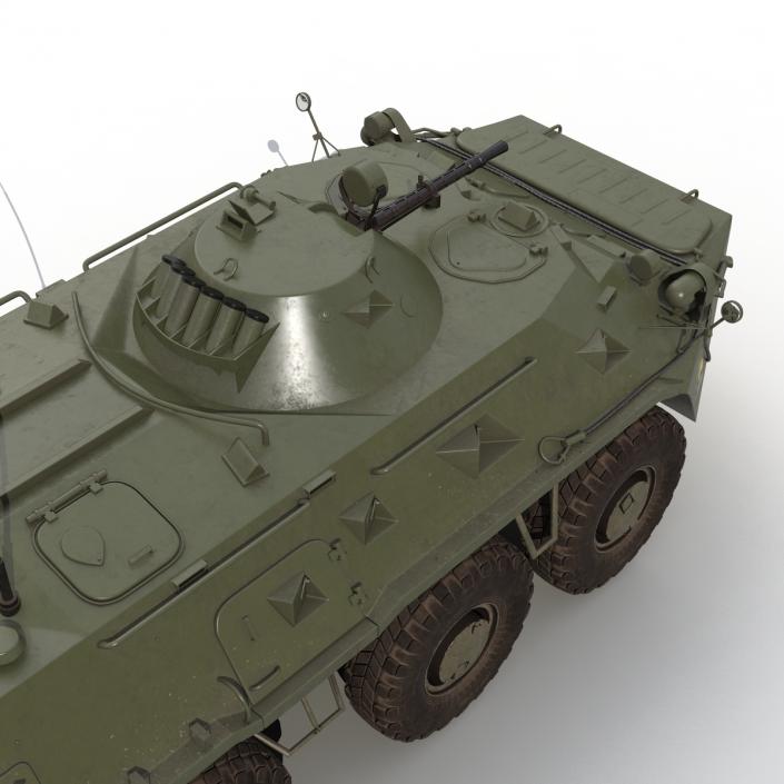 Amphibious Armoured Personnel Carrier BTR-80 3D model