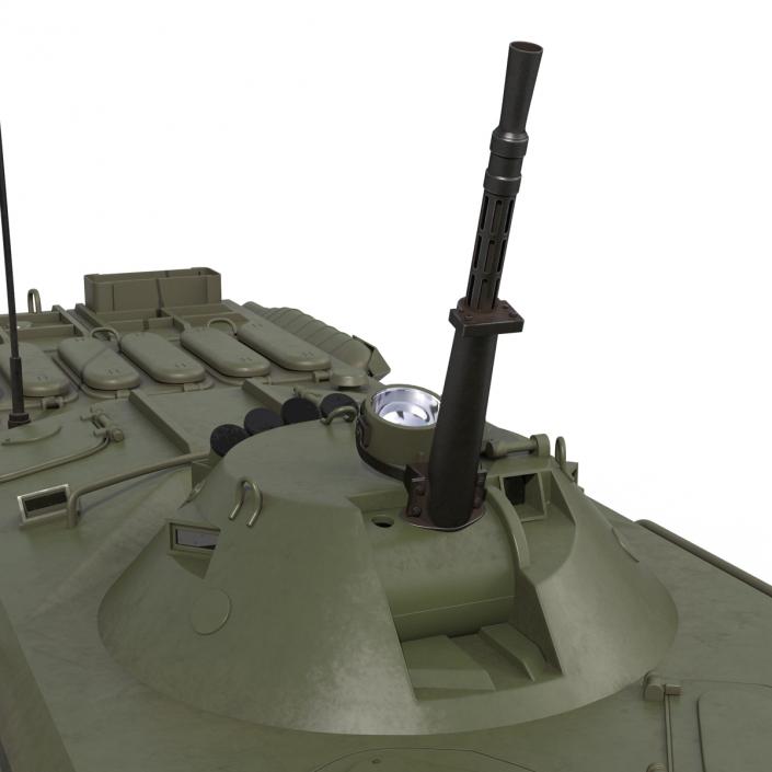 3D Amphibious Armoured Personnel Carrier BTR-80 Rigged