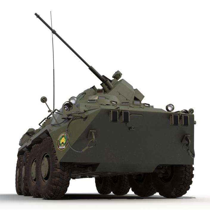 3D model Amphibious Armoured Personnel Carrier BTR 80A