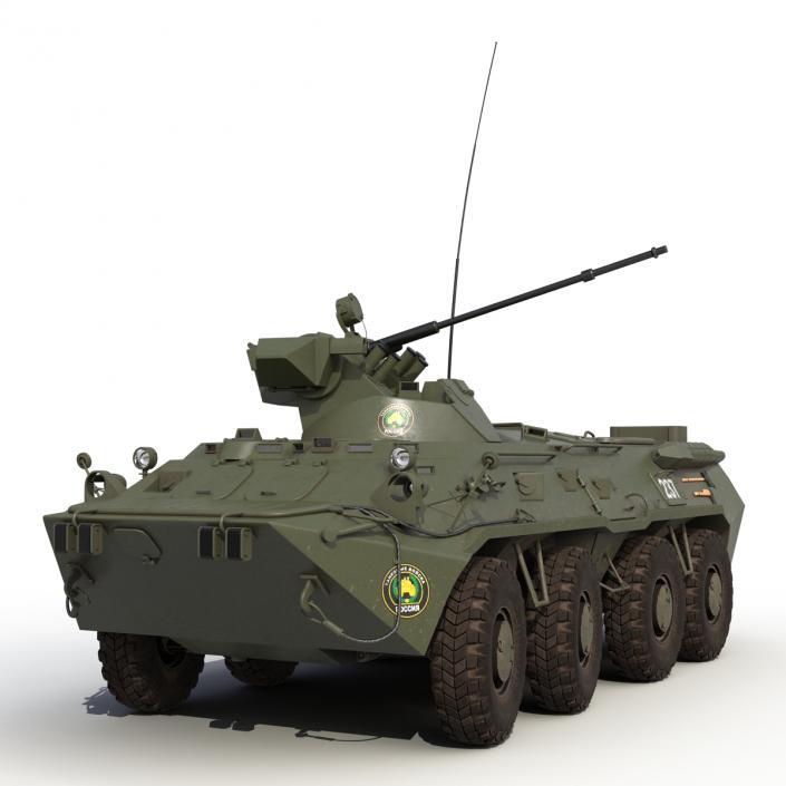 3D model Amphibious Armoured Personnel Carrier BTR 80A