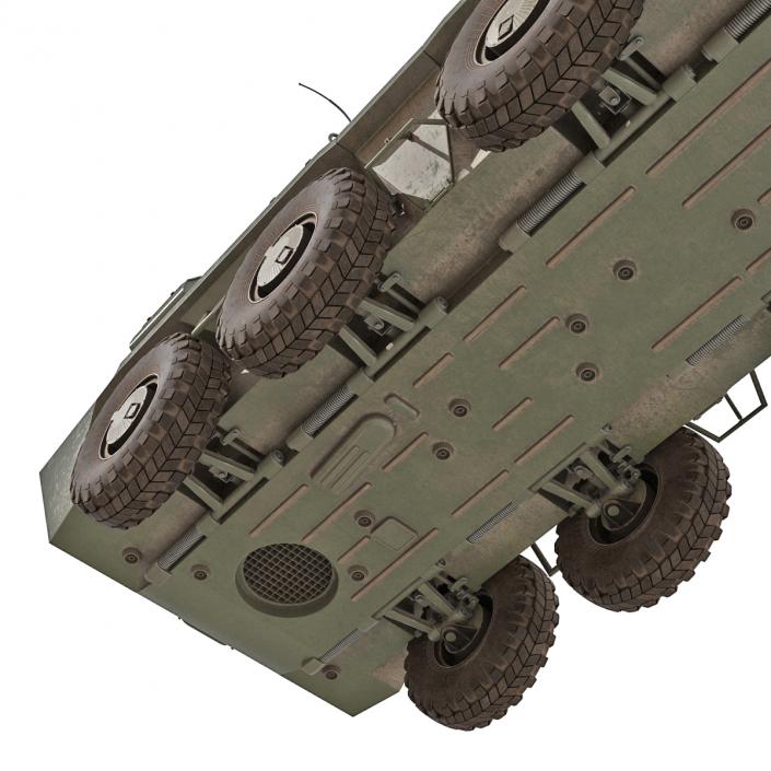 3D model Amphibious Armoured Personnel Carrier BTR 80A