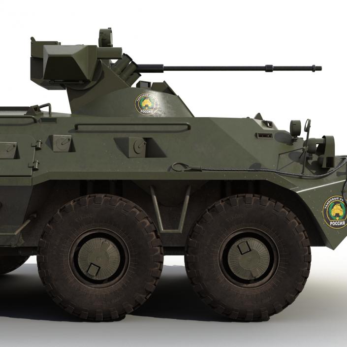 3D model Amphibious Armoured Personnel Carrier BTR 80A