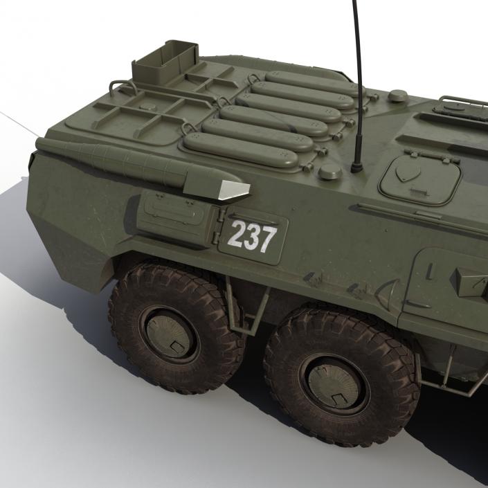 3D model Amphibious Armoured Personnel Carrier BTR 80A