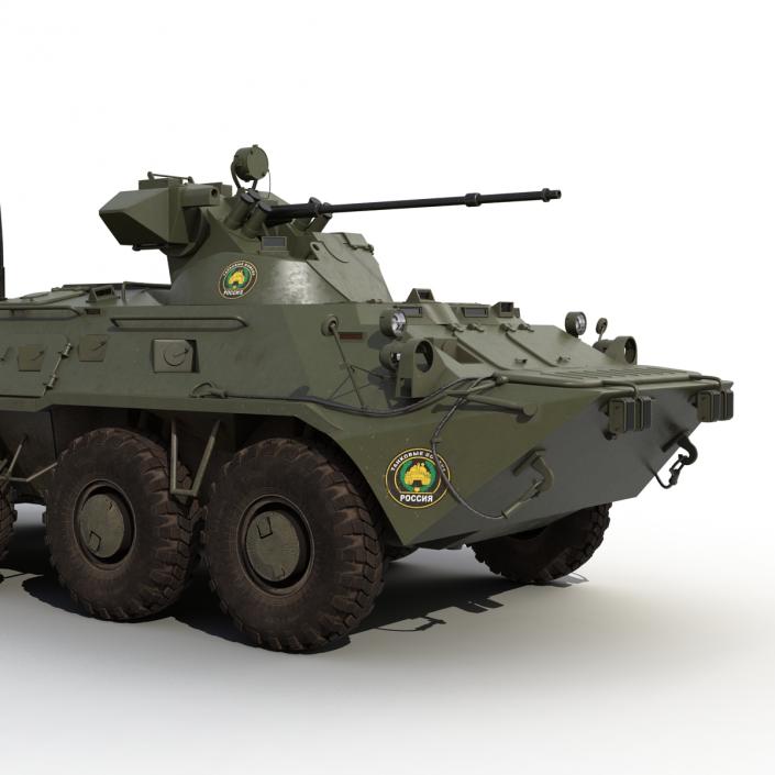 3D model Amphibious Armoured Personnel Carrier BTR 80A