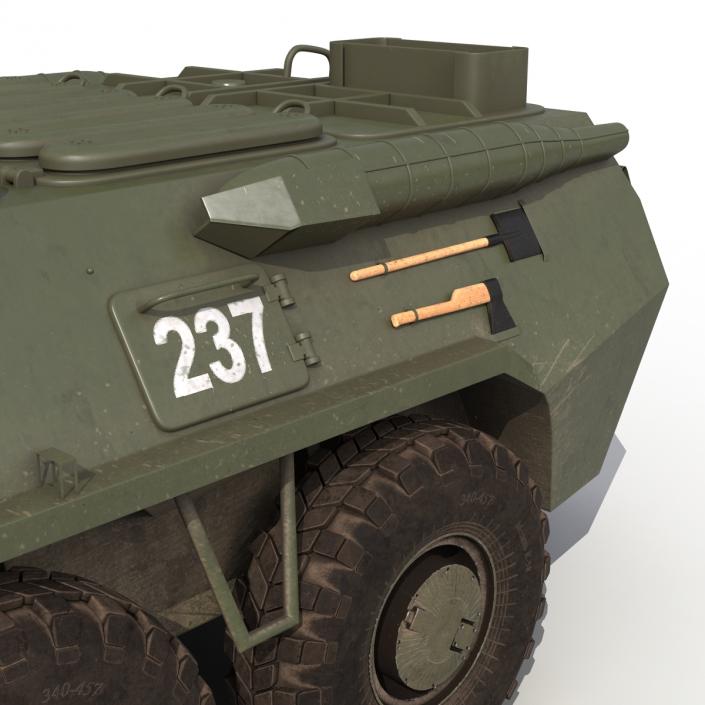 3D model Amphibious Armoured Personnel Carrier BTR 80A