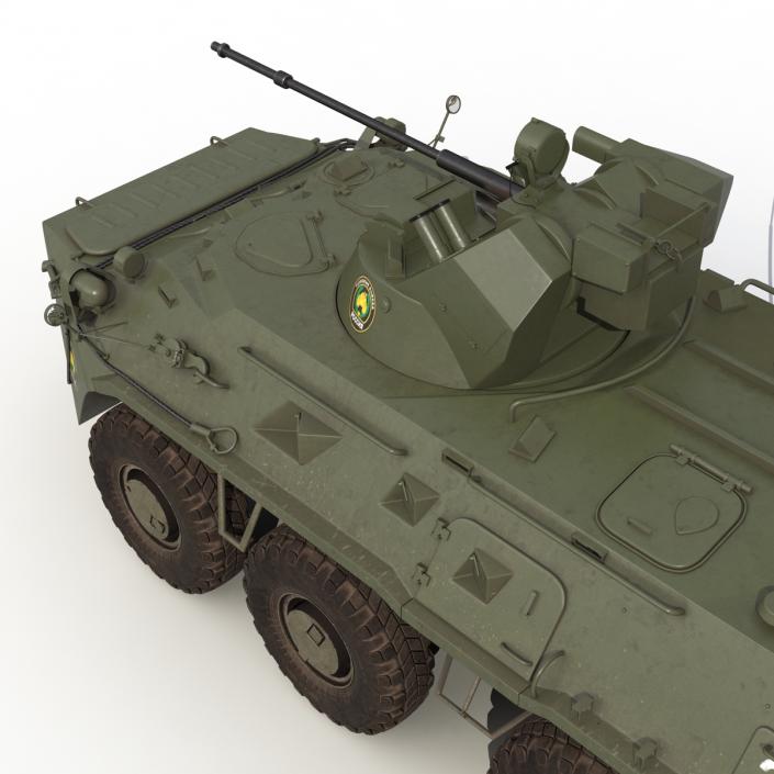 3D model Amphibious Armoured Personnel Carrier BTR 80A