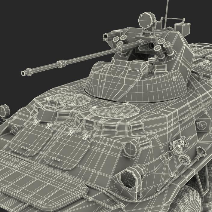 3D model Amphibious Armoured Personnel Carrier BTR 80A