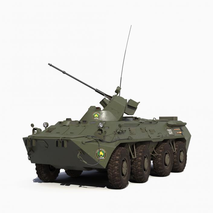 3D Rigged Russian Military Vehicles Collection model