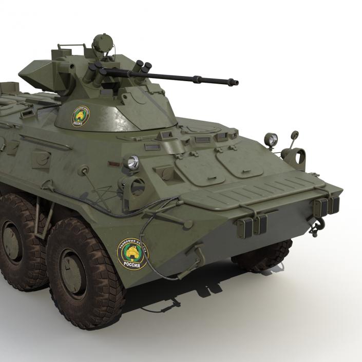 3D Rigged Russian Military Vehicles Collection model