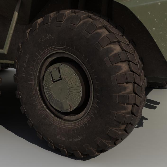 3D Rigged Russian Military Vehicles Collection model