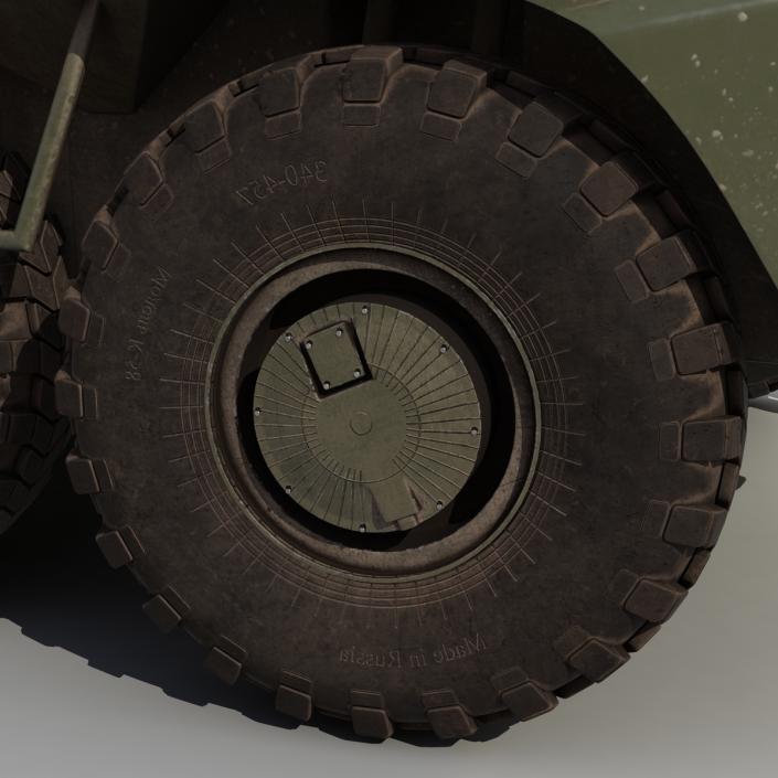 3D Rigged Russian Military Vehicles Collection model