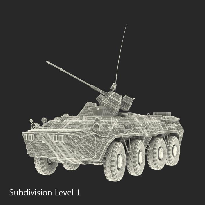 3D Rigged Russian Military Vehicles Collection model