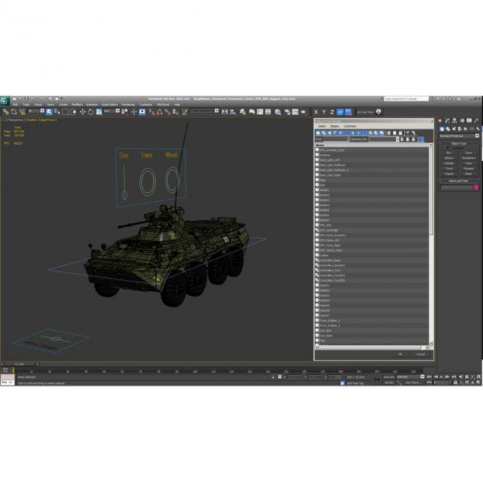 3D Rigged Russian Military Vehicles Collection model