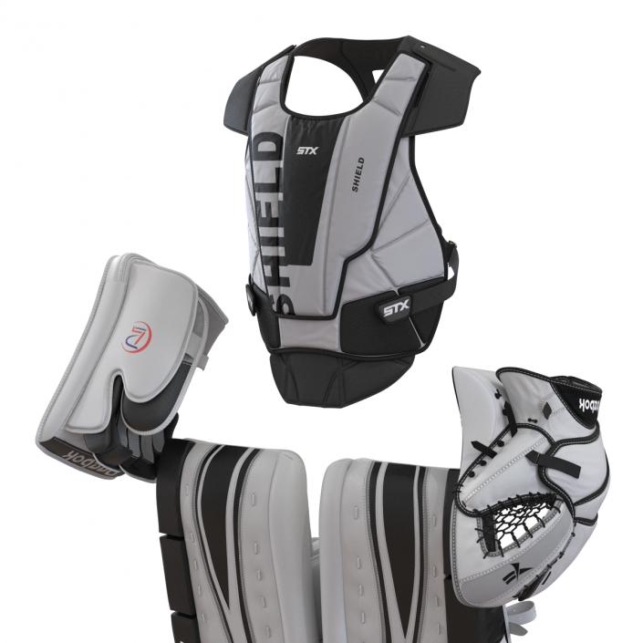 3D Hockey Goalie Protection Kit model