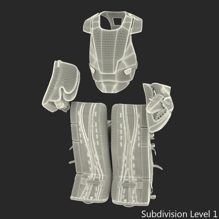 3D Hockey Goalie Protection Kit model