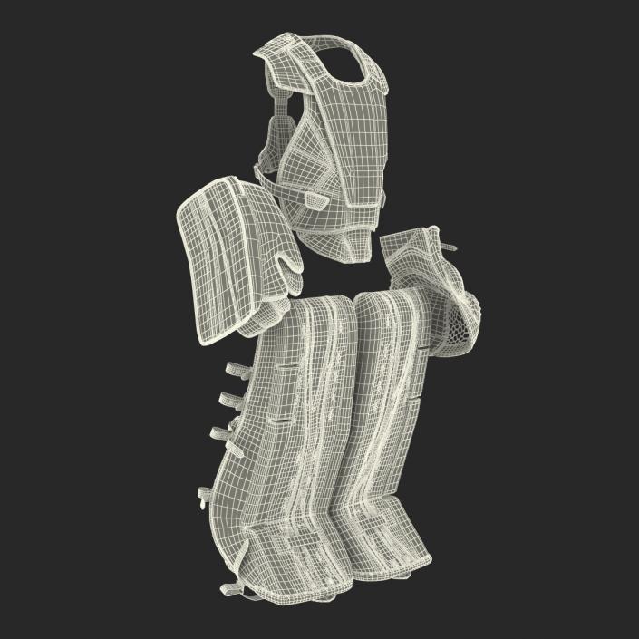 3D Hockey Goalie Protection Kit model