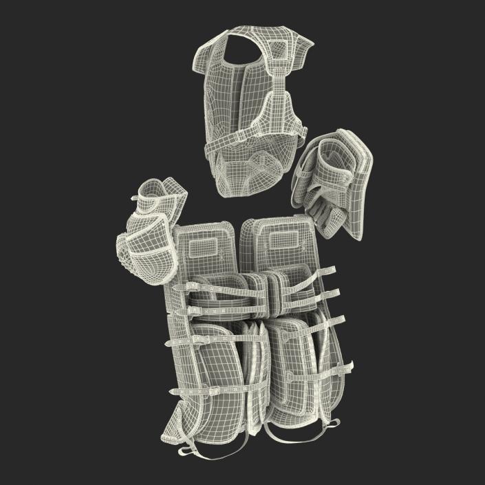 3D Hockey Goalie Protection Kit model