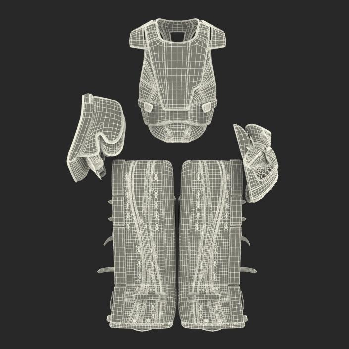 3D Hockey Goalie Protection Kit model