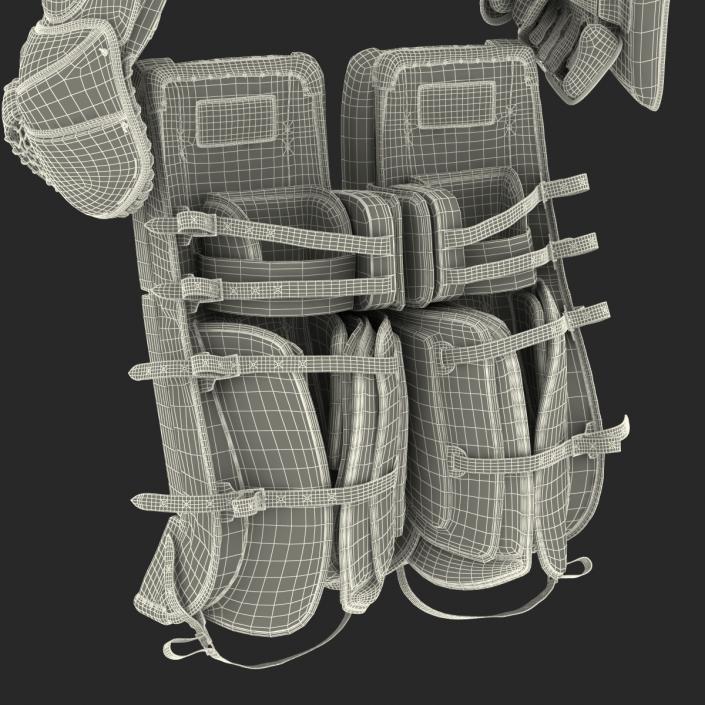 3D Hockey Goalie Protection Kit model