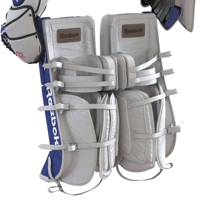 3D Hockey Goalie Protection Kit Blue model