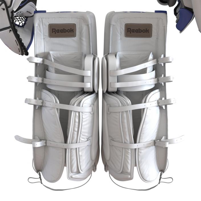 3D Hockey Goalie Protection Kit Blue model