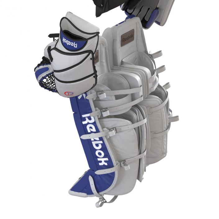 3D Hockey Goalie Protection Kit Blue model