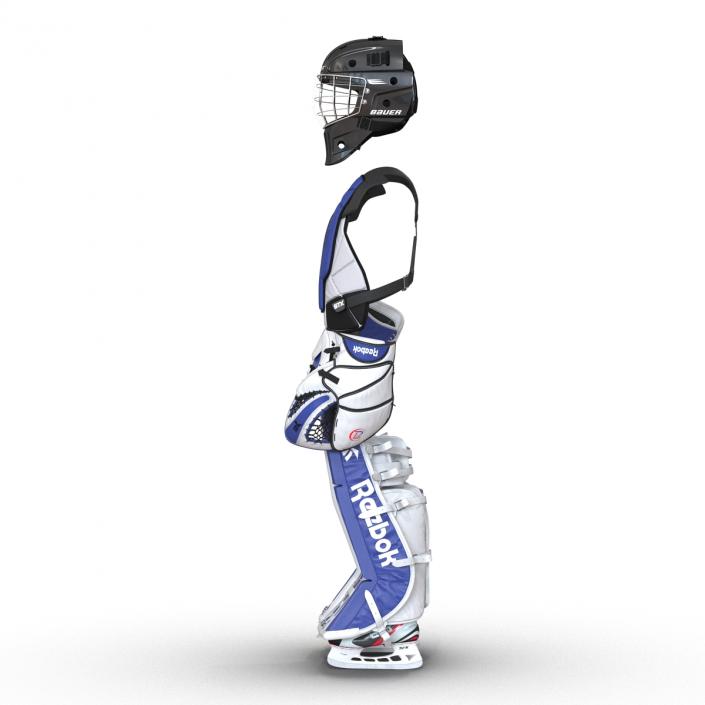 3D model Hockey Goalie Protection Kit Blue 3