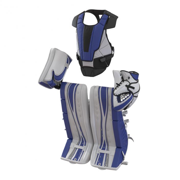 3D Hockey Goalie Protection Kit Generic Blue