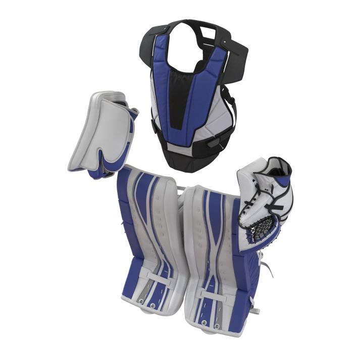 3D Hockey Goalie Protection Kit Generic Blue