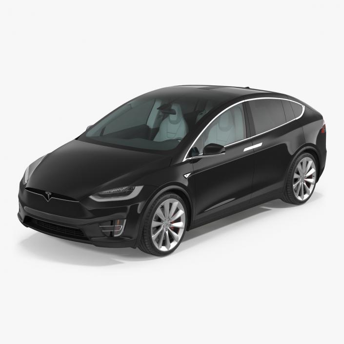 Tesla Model X Simple Interior 3D model