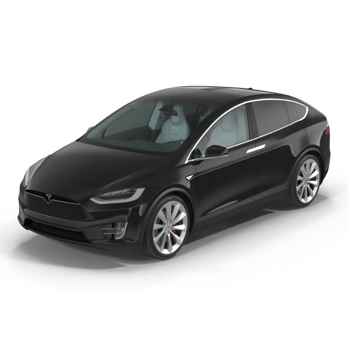 Tesla Model X Simple Interior 3D model