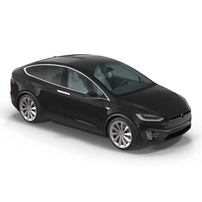 Tesla Model X Simple Interior 3D model