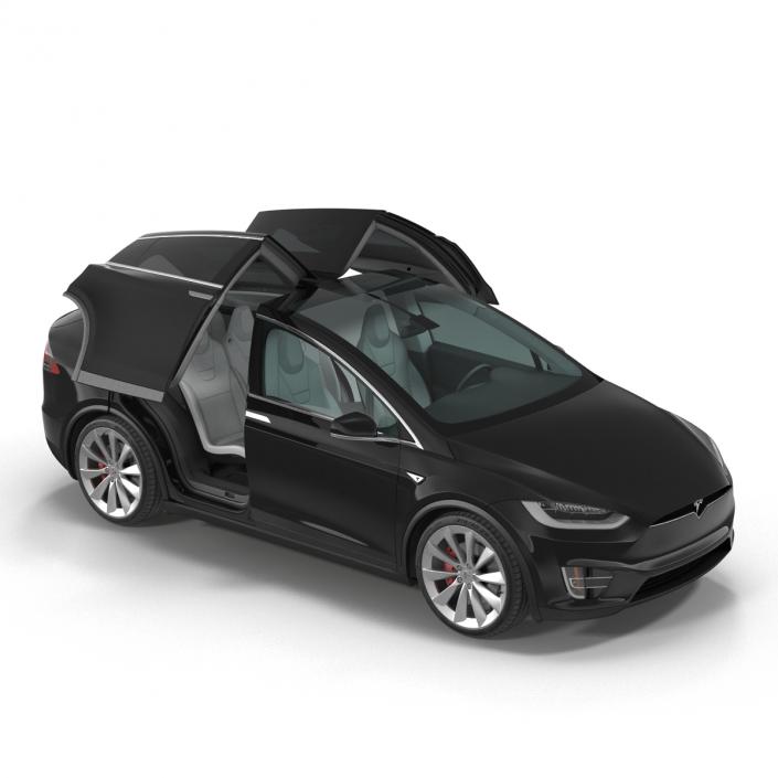 Tesla Model X Simple Interior 3D model