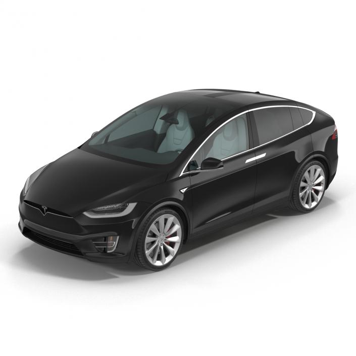 Tesla Model X Simple Interior 3D model