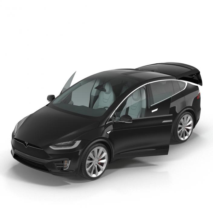 Tesla Model X Simple Interior 3D model