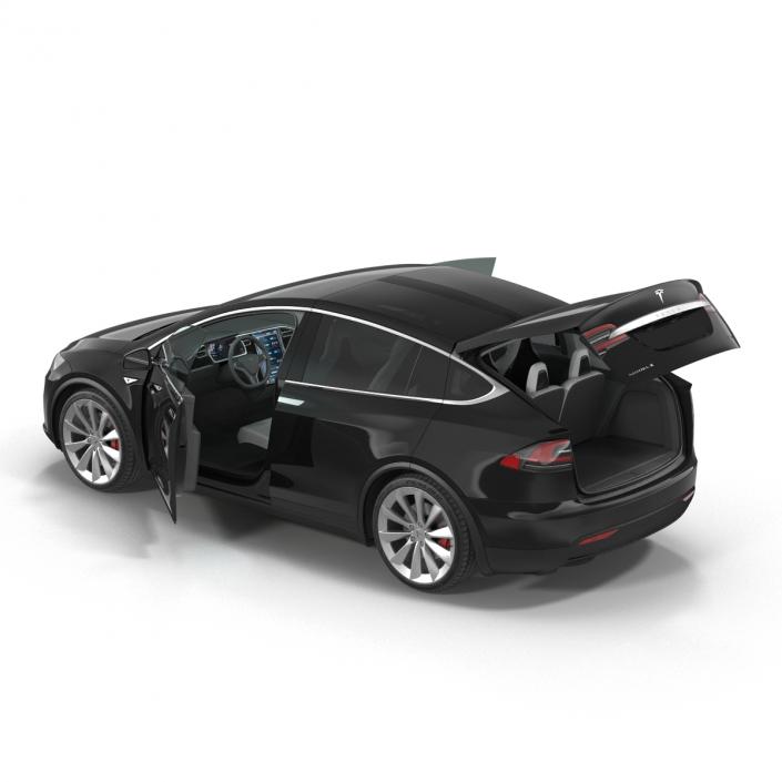 Tesla Model X Simple Interior 3D model