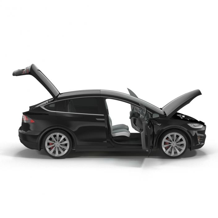 Tesla Model X Simple Interior 3D model