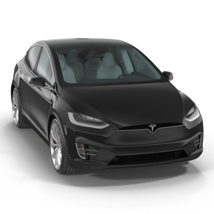 Tesla Model X Simple Interior 3D model