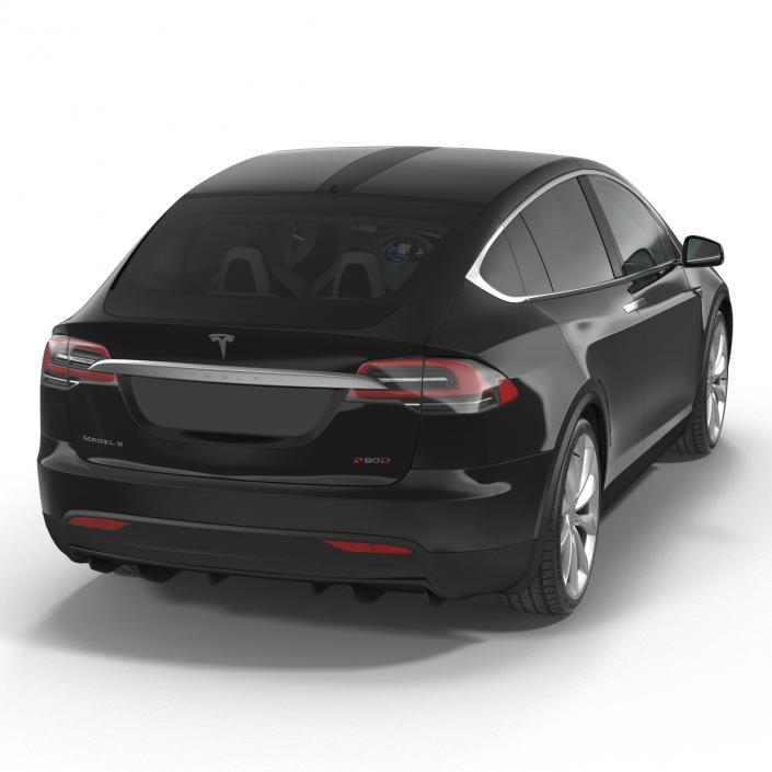 Tesla Model X Simple Interior 3D model