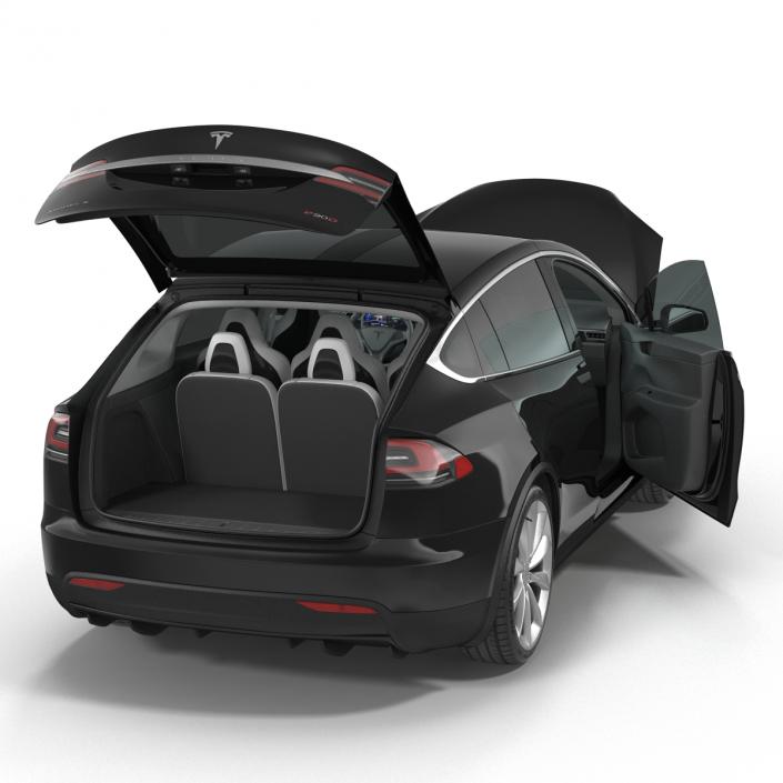 Tesla Model X Simple Interior 3D model